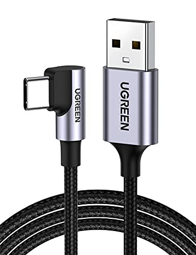 UGREEN Right Angle USB C Cable USB A to USB C Cable 90 Degree Type C Cord Compatible with iPhone 1616 Plus16 Pro16 Pro M