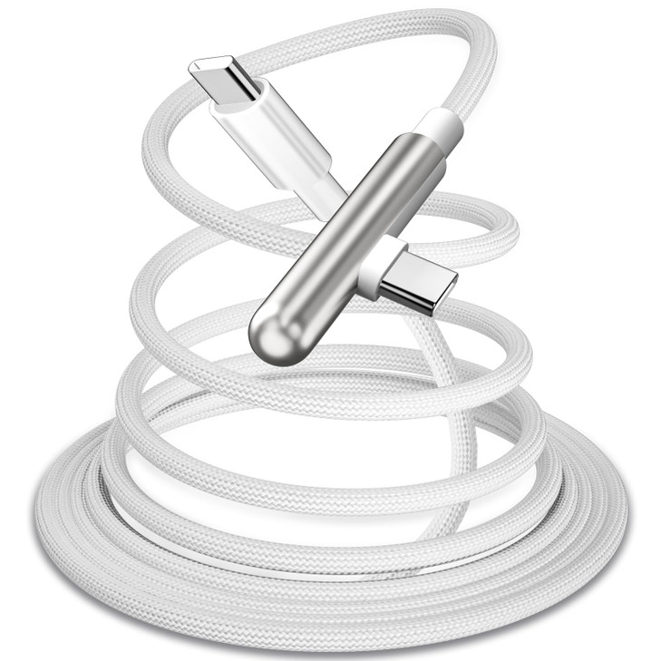 COOYA 240W Fast Charging Cable for iPhone 17 16 Pro Max 15USB C to USB C Charger Cable Right Angle 164ft Nylon Braided T