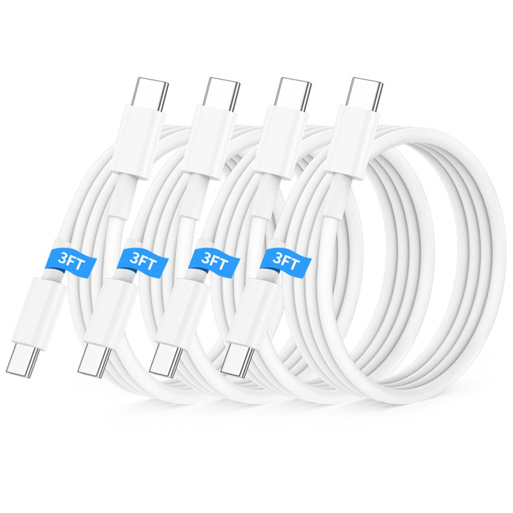 Essri USB C to USB C Cable 3FT for Apple iPhone 17 16 Charger Cord4Pack 60W C to C Cable Fast Charging Wire for iPhone 1