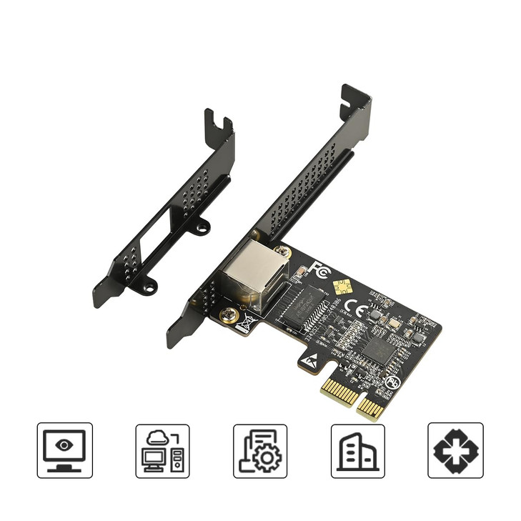 IO CREST 50GB PCIe Network Card PCIe to 50 Gigabit Ethernet Network Card Supports Windows 11108187 Win Server 2022201920
