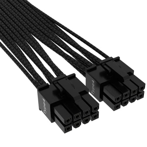 Corsair Premium 600W PCIe 50 12VHPWR PSU Cable RMX RMX Shift RMe HXi SF and SFL PSUs only Requires 2X Type4 Connectors 1