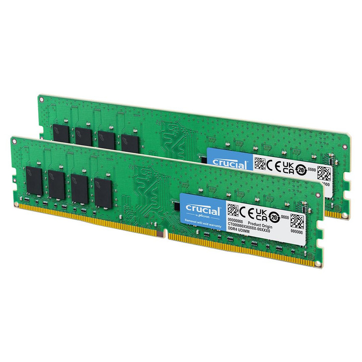 Crucial 16GB kit 8GBx2 288pin DIMM DDR4 PC419200
