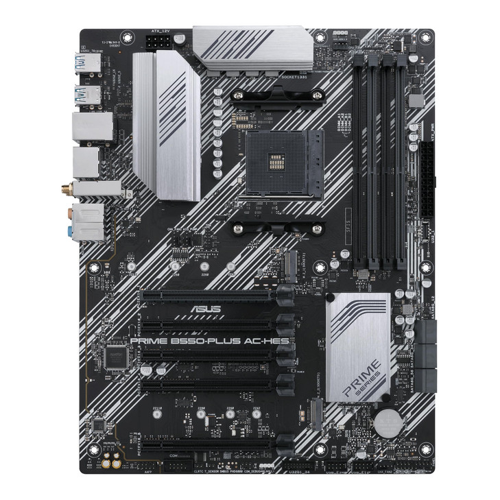 ASUS Prime B550PLUS ACHES AMD AM4 3rd Gen Ryzen ATX Motherboard Dual M2 PCIe40 WIFI5 1Gb Ethernet SATA 6 Gbps USB 32 Gen