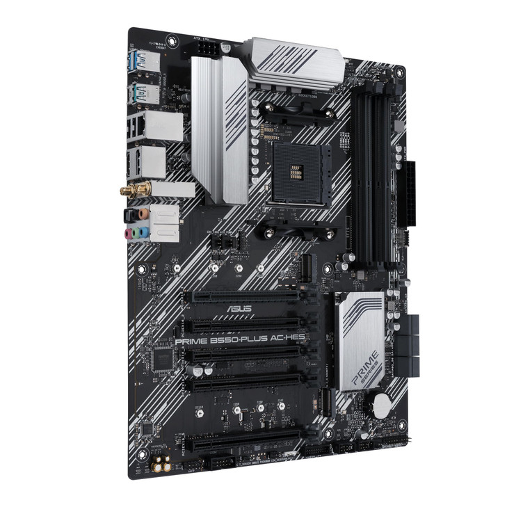 ASUS Prime B550PLUS ACHES AMD AM4 3rd Gen Ryzen ATX Motherboard Dual M2 PCIe40 WIFI5 1Gb Ethernet SATA 6 Gbps USB 32 Gen