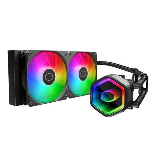 Cooler Master 240 Core II CPU Liquid Cooler Dual Chamber Pump Customizable aRGB Lighting MaintenanceFree Quiet Operation