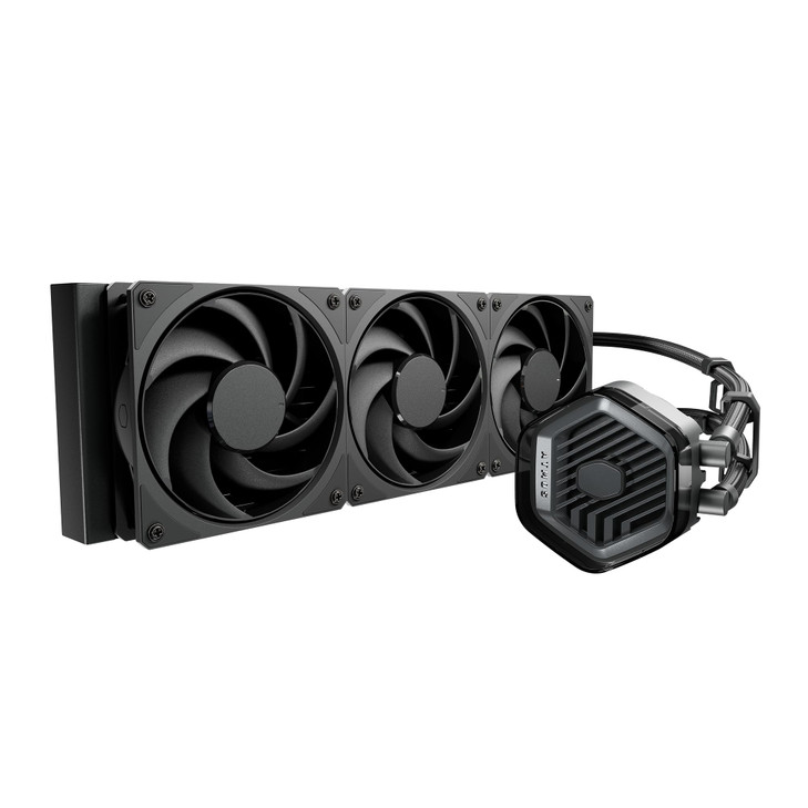 Cooler Master 360 Atmos Stealth PerformanceDriven CloseLoop AIO Liquid Cooler R9Ultra 9 Dual Chamber Pump 360 Radiator M