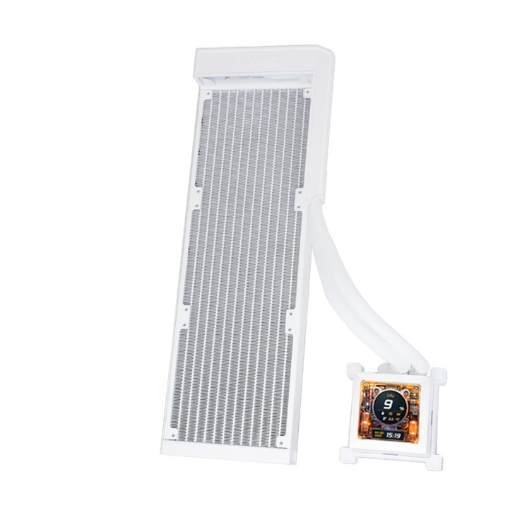 Lian Li Hydroshift LCD 360 Liquid Cooler Flexible SideMounted Coolant Pathway 288 LCD Screen 480 x 480 Res Captured Scre