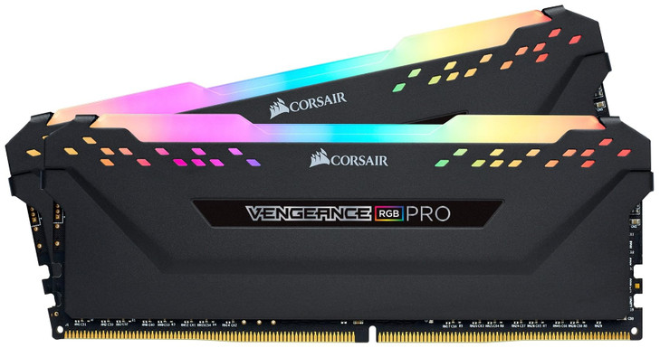 CORSAIR Vengeance RGB PRO DDR4 RAM 32GB 2x16GB 3600MHz CL18222242 135V Intel AMD Desktop Computer Memory Black CMW32GX4M