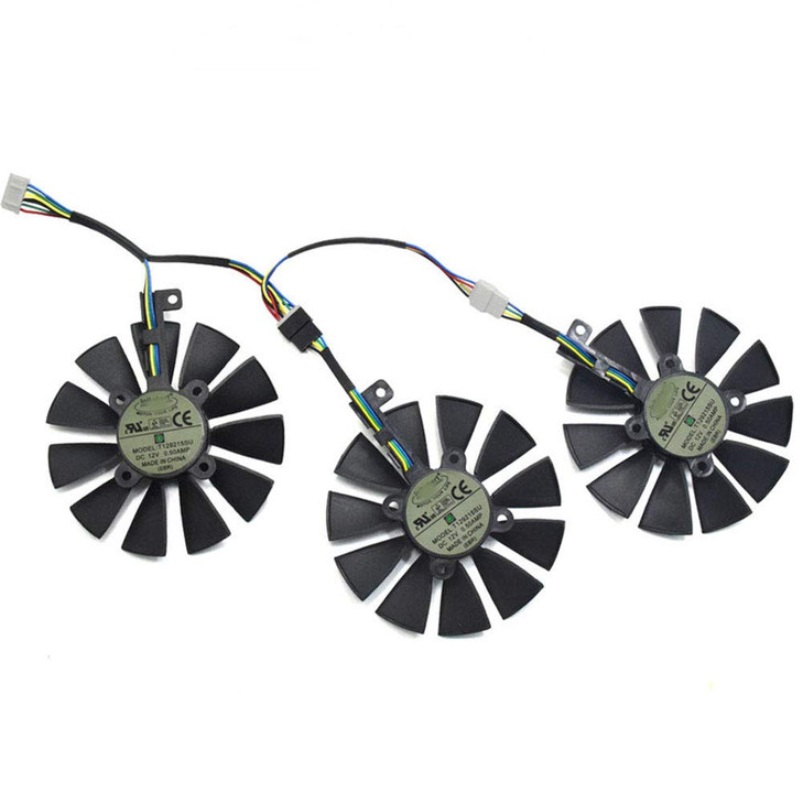 87MM T129215SU 4Pin Cooling Fan for ASUS GTX 980 Ti R9 390X 390 GTX 1060 1080 1070 1070Ti RX 480 580 Graphics Card Coole