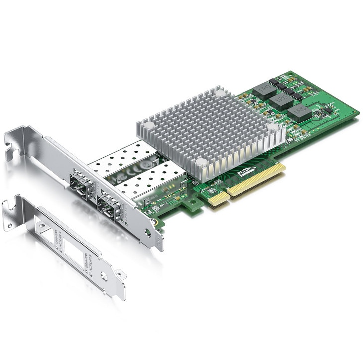 HFiber 10Gb SFP PCIE Network Card NIC with Broadcom BCM57810S Chip Dual SFP Port Card PCI Express X8 Ethernet LAN Adapte