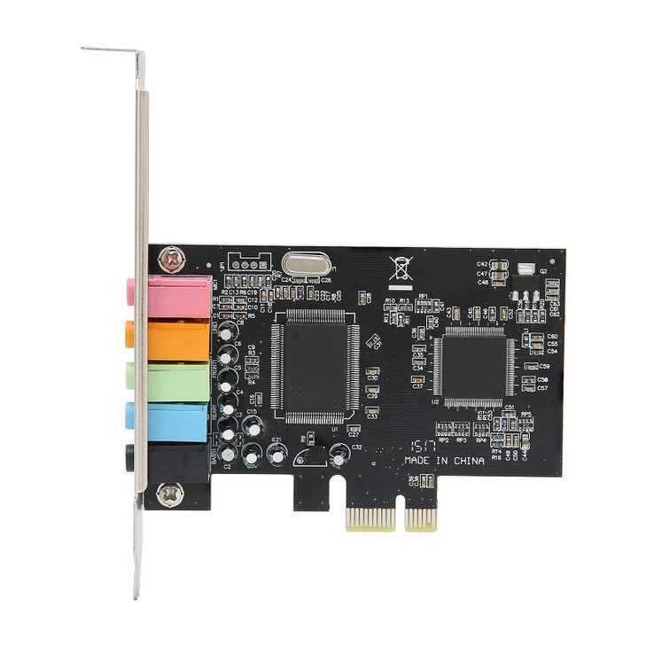 ASHATA PCIe Sound Card 51 Internal Sound Card for PC 7 VistaXP 3264 bit with Low Bracket 3D Stereo PCI e Audio Card