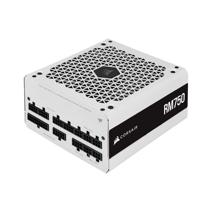 CORSAIR 750W 80 Plus Gold Fully Modular ATX Power Supply White RM Series