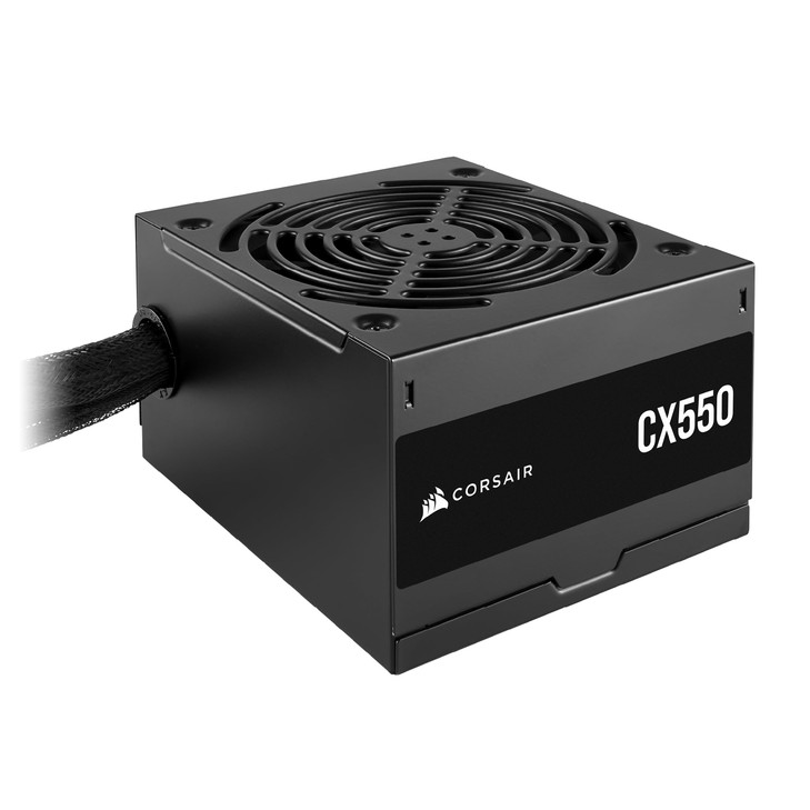 CORSAIR CX550 80 Plus Bronze Non Modular LowNoise ATX 550 Watt Power Supply NA Black