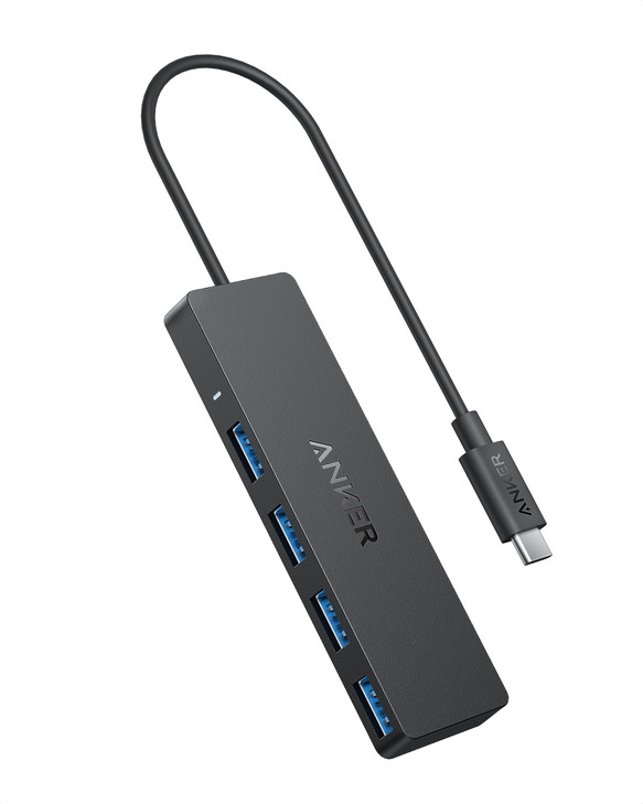 Anker USB C Hub 4 Ports Multiple USB 30 Hub with 5Gbps Data Transfer Extender for Type C Port Laptop PC Desktop and More
