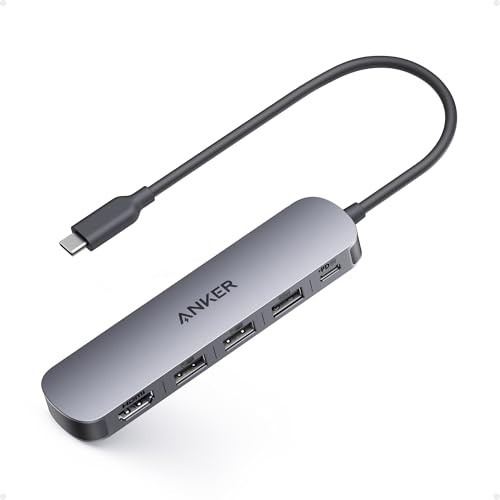 Anker USB C Hub 5in1 USB Hub for Laptops 4K HDMI Multiport Adapter with 90W Max Power Delivery USBC USBA Data Ports USB