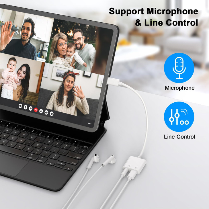 Headphone Adapter for iPhone 17 16 Pro Max2 Pack USB Type C to Aux Audio Jack Adapter with PD 60W Fast Charging Dongle f