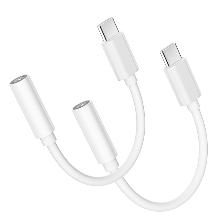 MFi Certified USB C to 35mm Headphone Jack Adapter for iPhone 17 16 152Pack Headphone Adapter for iPhone 16 Aux Audio Do