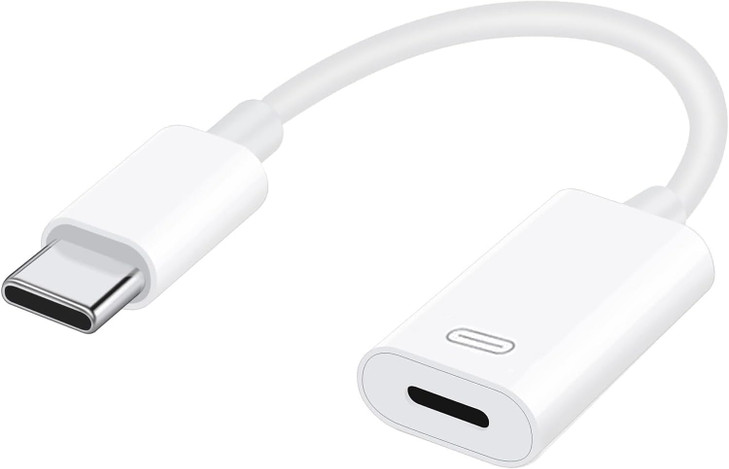 USB C to Lightning Audio Adapter USB Type C Male to Female Lightning Earphone Audio Adapter Compatible with iPhone 1616