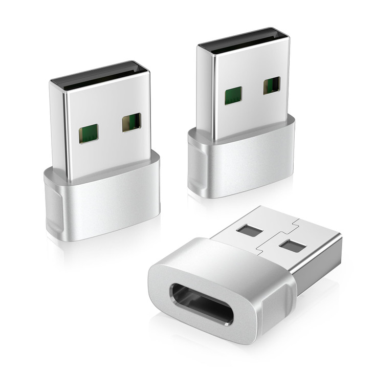 Basesailor for iPhone 17 16 Car Charger Adapter 3PackUSB Male to USB C Female AdapterType C Cable Converter for Apple Ai