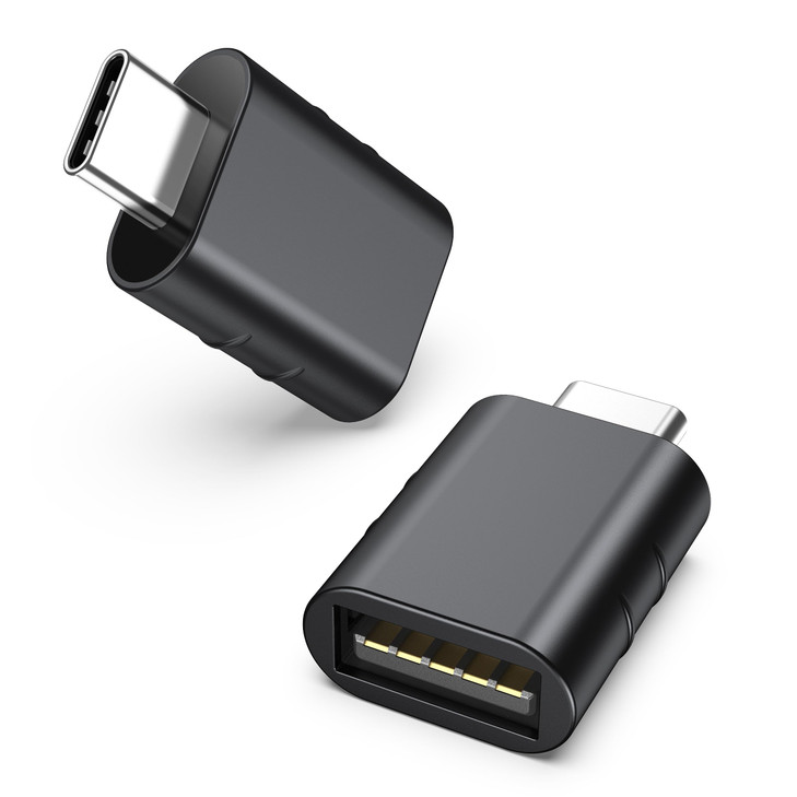 Syntech USB C to USB Adapter Pack of 2 USB C Male to USB3 Female Adapter Compatible with iPhone 17 Pro Max MacBook Pro A