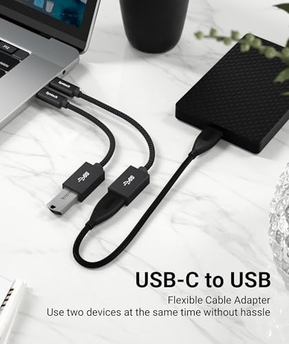 Syntech USB C to USB Adapter 2 Pack USB C to USB 3 Type C to A Thunderbolt 3 to USB Female Adapter OTG Cable Compatible