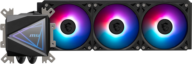 msi MAG CoreLiquid I360 Black AIO ARGB CPU Liquid Cooler Infinity Mirror Design UNI Bracket 360mm Radiator Triple 120mm