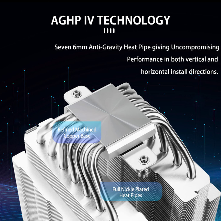 Thermalright Phantom Spirit 120SE CPU Air Cooler 7 Heat Pipes CPU CoolerDual 120mm TLC12B V2 PWM Fans AGHP 40 Technology