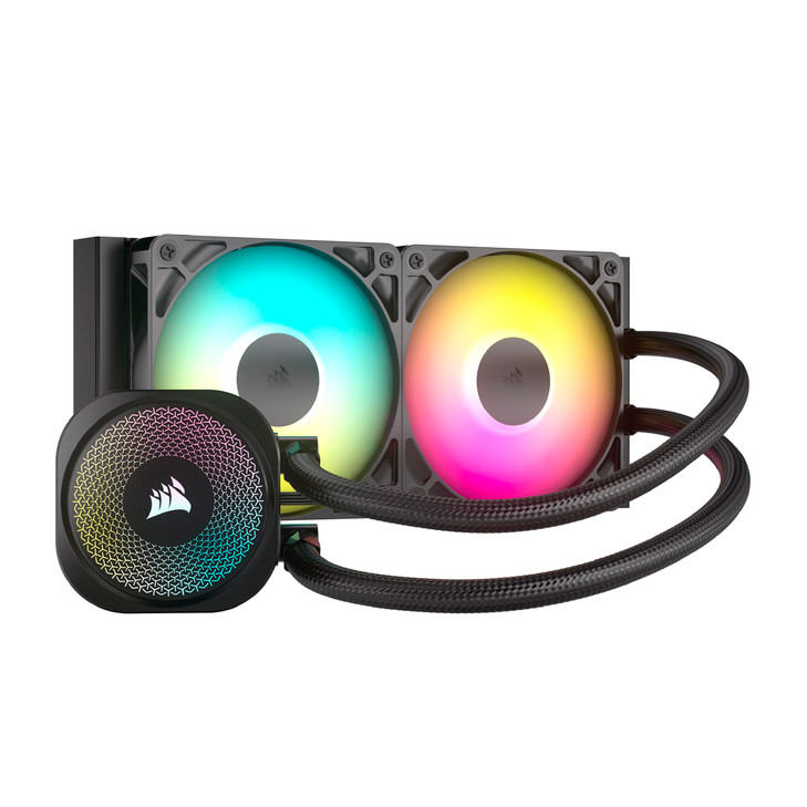 CORSAIR Nautilus 240 RS ARGB Liquid CPU Cooler 240mm AIO LowNoise Direct Motherboard Connection DaisyChain Intel LGA 185