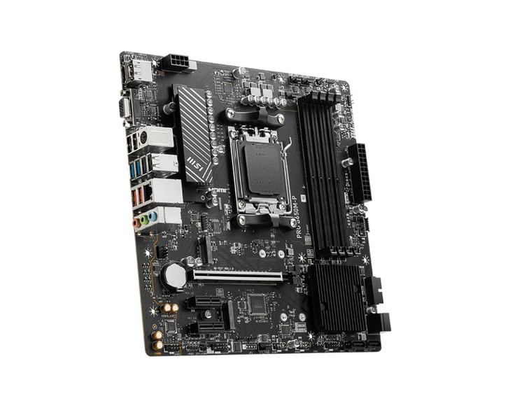 MSI PRO B650MP ProSeries Motherboard AMD Ryzen 900080007000 Series Processors AM5 DDR5 PCIe 40 M2 SATA 6Gbs USB 32 Gen 2