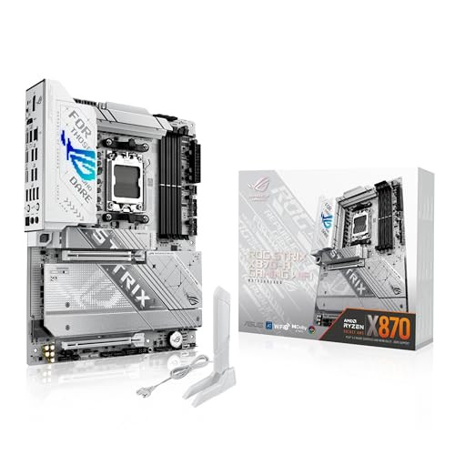 ASUS ROG Strix X870A Gaming WiFi AMD AM5 X870 ATX Motherboard 1622 Power Stages Dynamic OC Switcher Core Flex DDR5 AEMP
