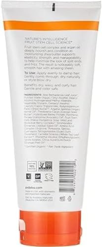 Andalou Naturals Styling Cream Ounces, Argan Oil & Shea, 6.8 Fl Oz