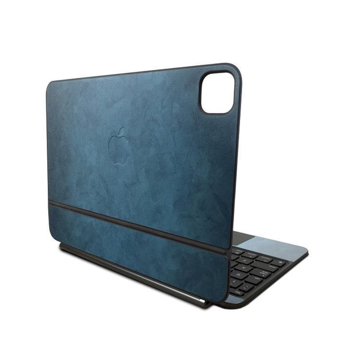 Skin Compatible with Apple Magic Keyboard for iPad Pro 11inch M4 2024 Blue Strokes Premium 3M Vinyl Protective Wrap Deca