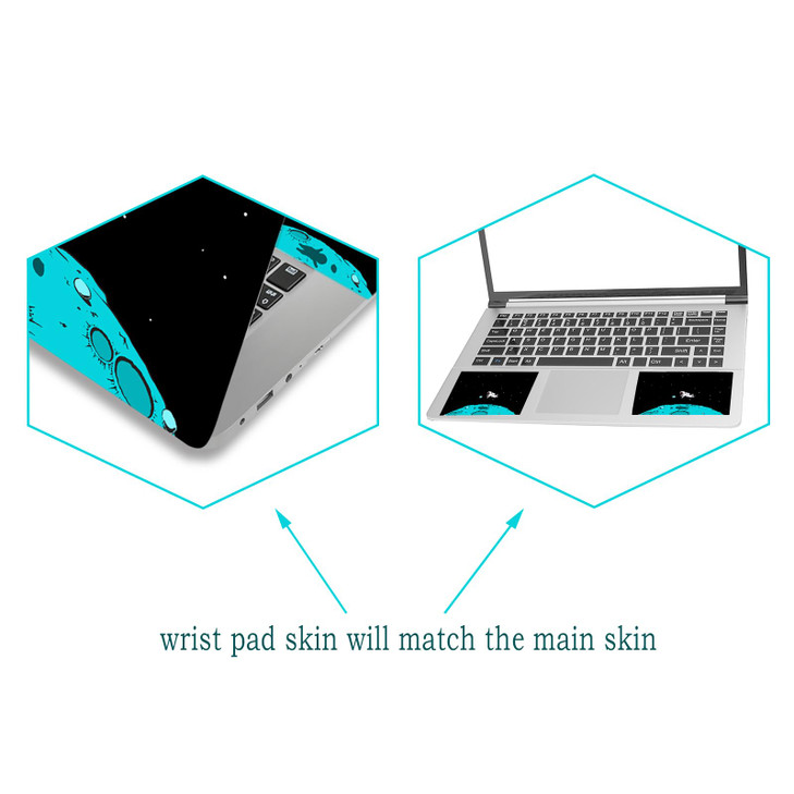 Laptop Skin Sticker Decal 12 13 133 14 15 154 156 Laptop Vinyl Sticker Skin Cover Art Protector Notebook PC 2 Wrist Pad