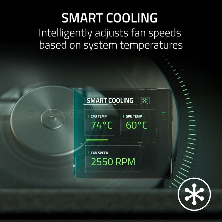 Razer Laptop Cooling Pad Adaptive Smart Intelligent Fan Control Airtight Pressure Chamber Fits Most Laptops Macbooks 14