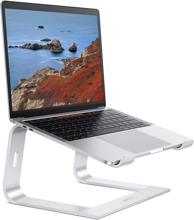 OMOTON Laptop Stand Detachable Laptop Mount Aluminum Laptop Holder Stand for Desk Compatible with MacBook AirPro Dell HP