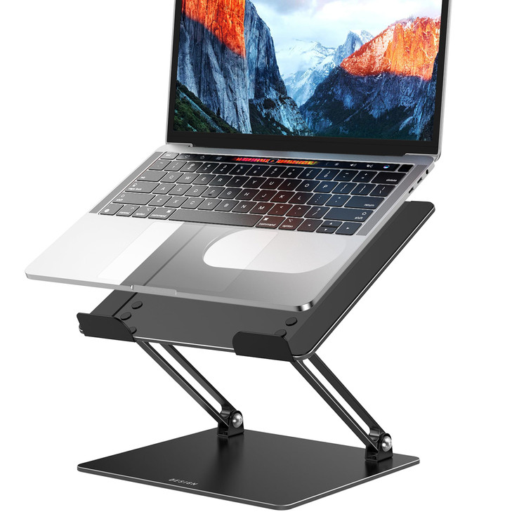 BESIGN LS10 Aluminum Laptop Stand Ergonomic Adjustable Notebook Tablet Stand Computer Holder Compatible with Air Pro Del