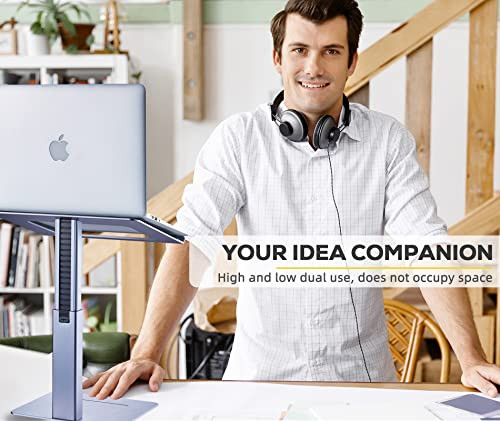 VECOFO Adjustable Laptop Stand Tall Strong Airflow Suitable for 133173 Inch Laptops Lift Screen to Eye Level for Video C