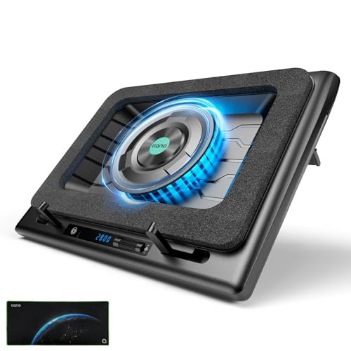 llano Gaming Laptop Cooler V12 Laptop Cooling Pad Stand with 55inch Fan Fast Cooling Computer Laptop 15621in Adjustable