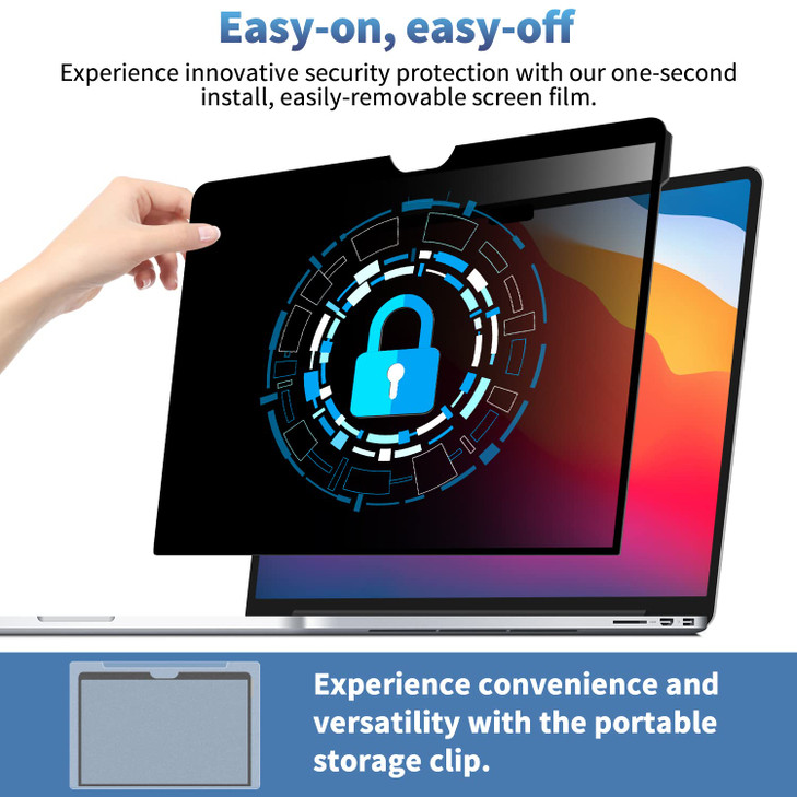 F FORITO Laptop Privacy Screen Compatible with Macbook Air 13 Inch2018 2019 2020 2021 M1 Removable Anti Blue Light Cryst