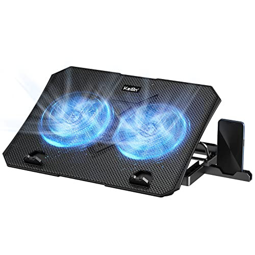 KeiBn Laptop Cooling Pad Gaming Laptop Cooler 2 Fans for 10156 Inch Laptops 5 Height Stands 2 USB Ports S039