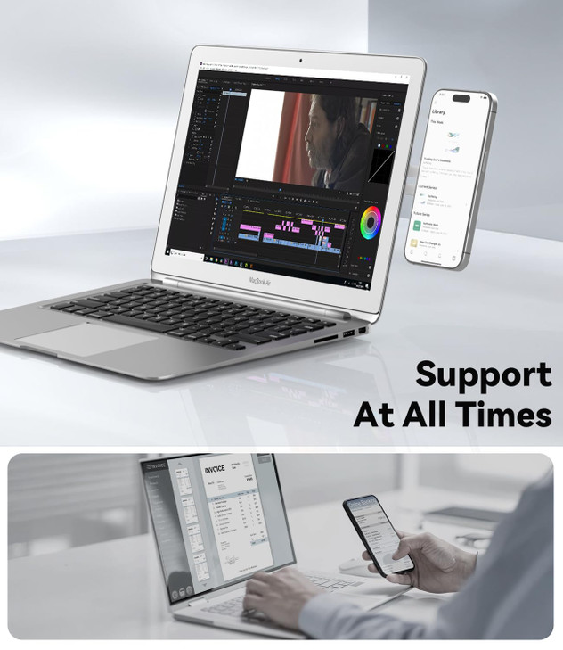 CloudValley Magnetic Phone Holder for Laptop Designed for iPhone 171615141312 MagSafe Adjustable Phone Monitor Side Moun