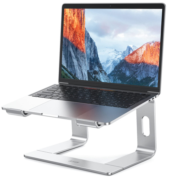BESIGN LS03 Aluminum Laptop Stand Ergonomic Detachable Computer Stand Notebook Riser Compatible with Air Pro Dell HP Len