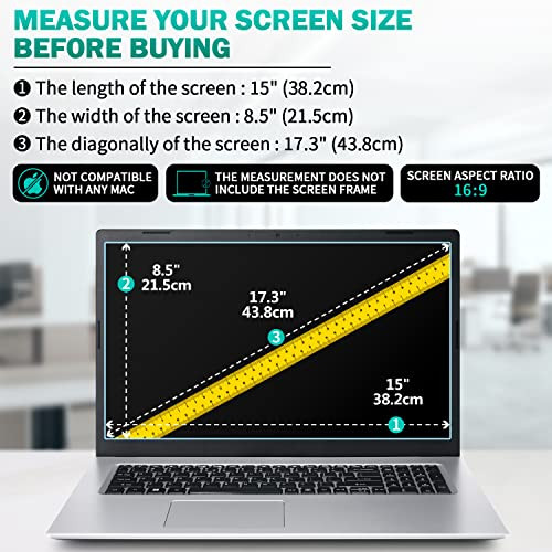 F FORITO 2Pack 173 inch 169 Anti Blue Light Matte Laptop Screen Protector Compatible with 173 HPLenovoAcerASUSMSI Laptop