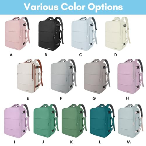 Taygeer Carry On Backpack 35l Travel Backpack for Women Airline Approved Cute Underseat Personal Item Travel Bag With Sh