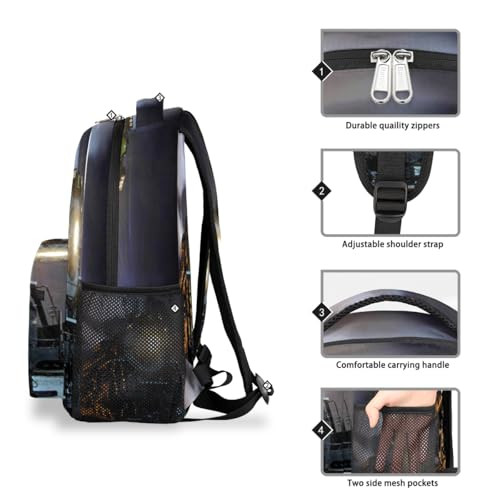 Kid Vintage Locomotive Train School Backpack for Kids BoysRetro Train Backpack Student College School Bag Bookbag for Pr