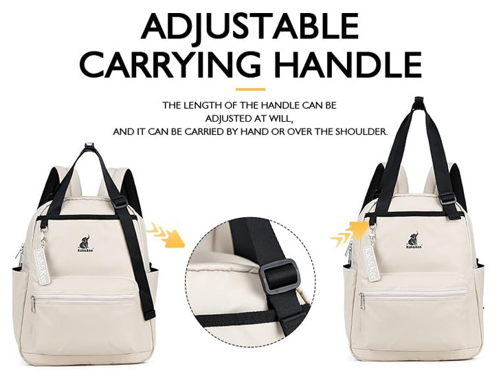 KahKee Backpack Purse For Women Man Convertible Backpack Tote With Laptop Compartment 14 Inch Work Backpacks Waterproof