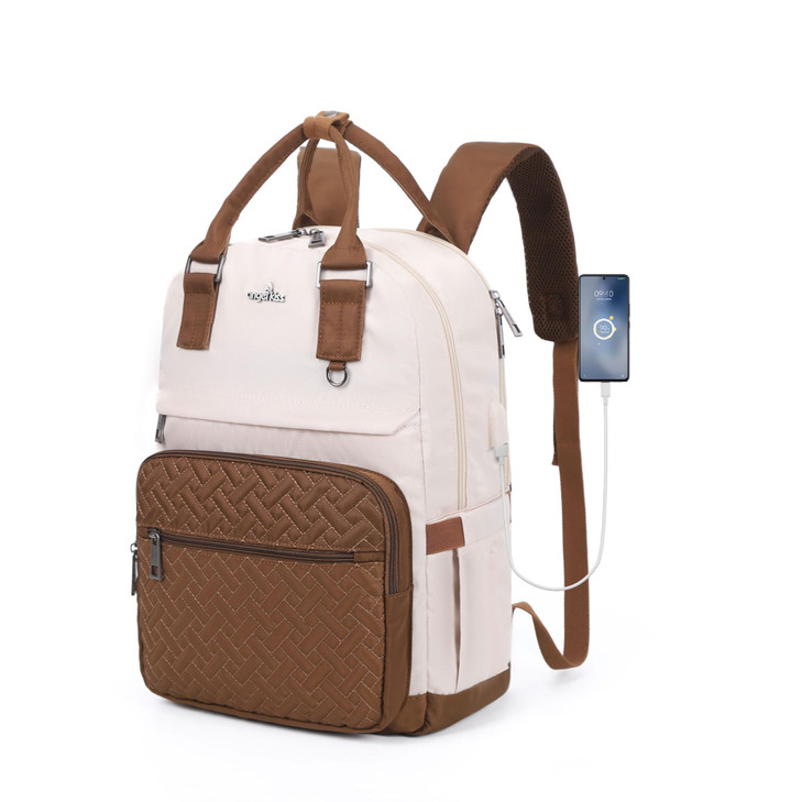 Angel Kiss Backpack Purse for Women Large Travel Backpack with USB Port AntiTheft Design WaterResistant Daypack for Casu