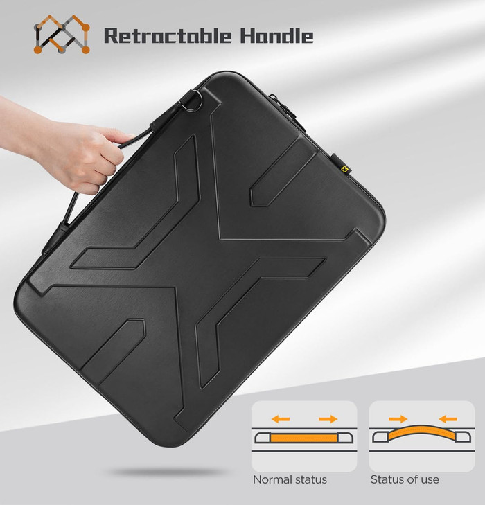 KIZUNA Laptop bag Case 15 Inch Shockproof EVA Hard Shell Handle Sleeve For MacBook Pro 16 M4 M3 M215 Lenovo IdeaPad 3i 1
