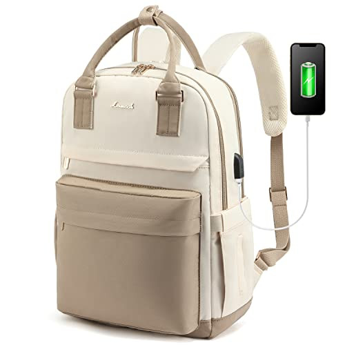 LOVEVOOK Laptop Backpack for Women 156 Inch Laptop Bag with USB Port Fashion Waterproof Backpacks Teacher Nurse Stylish