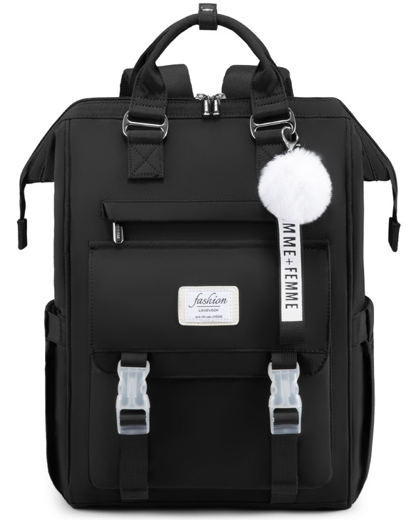 LOVEVOOK School Backpack for Student156 Inch College Backpack Light Weight Cute Bookbag for Girls Waterproof Casual Dayp